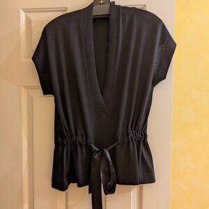 Marina Rinaldi Virgin Wool V-Neck  Sleeveless Sweater